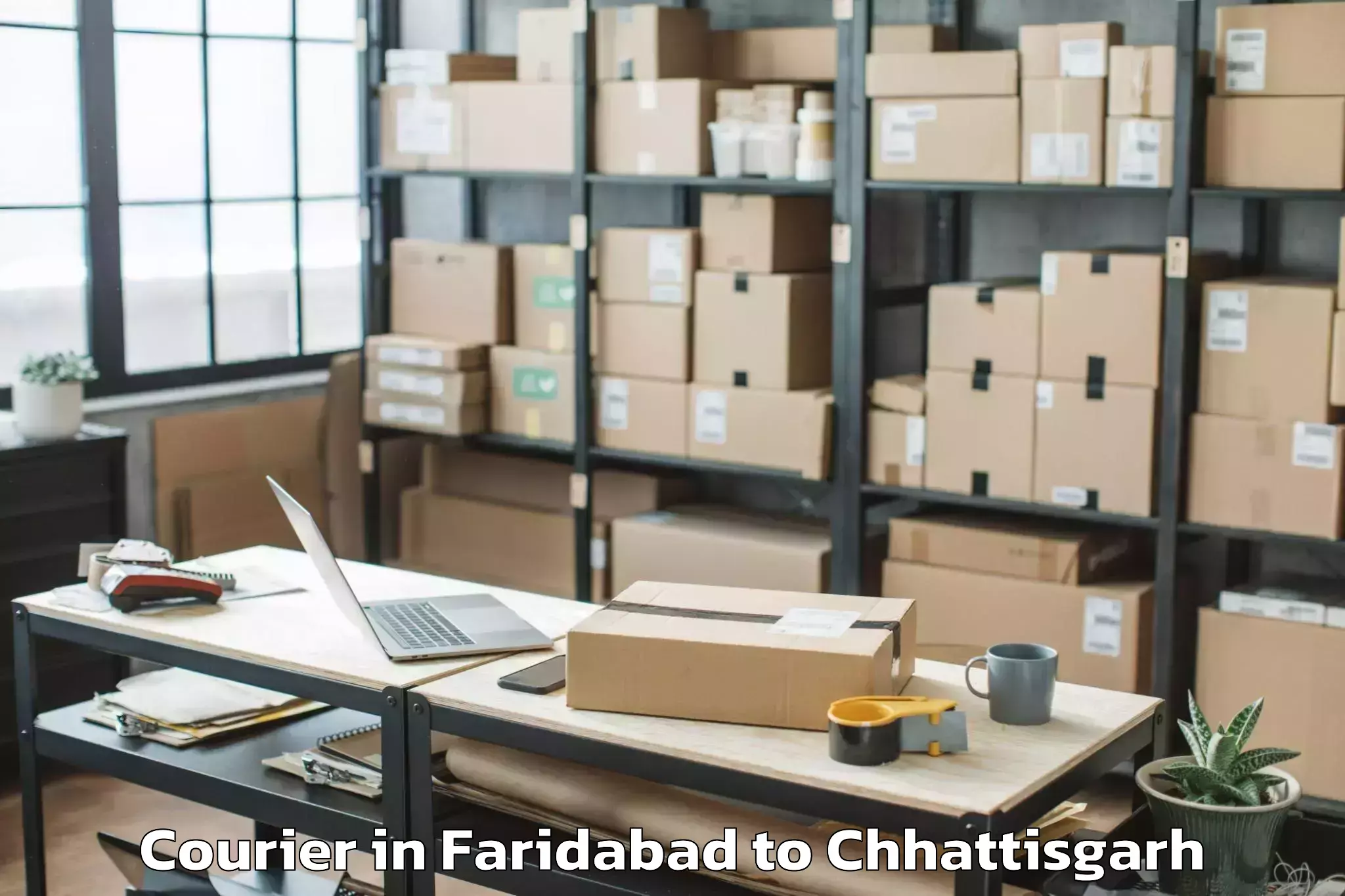 Top Faridabad to Chopan Courier Available